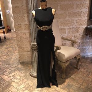 Black cutout dress / gown NEW W/ TAGS
